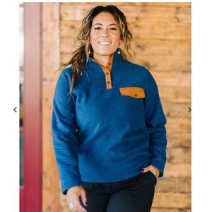 XXL ZYIA Wicked Teal Pocket Pullover